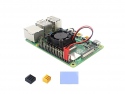 Behuizing / Case Raspberry Pi 4B + Fan Aluminium Silver 